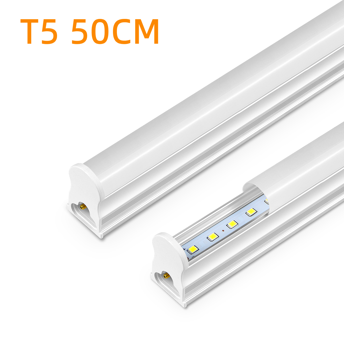 Home Office Hours - 15W T5 LEDチューブライト 50cm、エネルギー節約50%、フリッカーフリー、3色、インスタントオン、家庭/オフィス/ショップ用、50K時間の長寿命