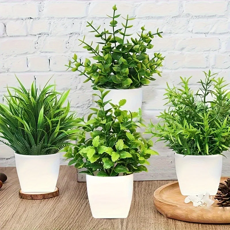 Home Office Word - 卸売 OEM/ODM 人工ミニ鉢植え偽スプレー ユーカリの植物ポット観葉植物ホーム オフィス用