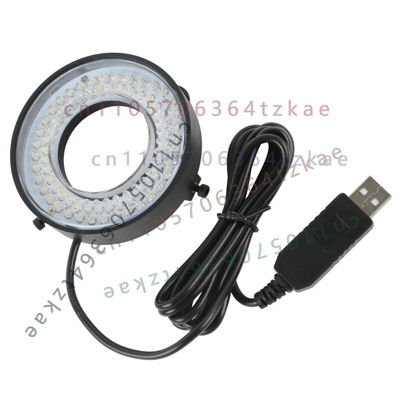 Zoom Lighting Kit - 調整可能なUSB 72 LEDリングライト 内径61mm Cマウントズームレンズ用顕微鏡ランプ 照明光学アクセサリー