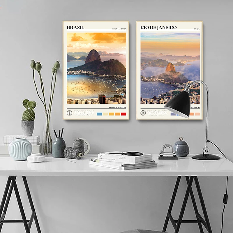 Home Office Image - ボリビアベネズエラパタゴニア南米旅行風景ポスターキャンバス絵画写真壁アート画像オフィスホームデコ