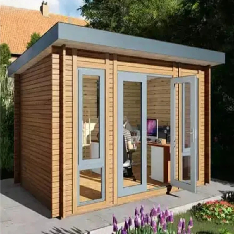 Home Office Shed - 木製のファッショナブルなプレハブ住宅、すぐに使える家屋、庭用オフィス、コンテナハウス、プレハブハウス