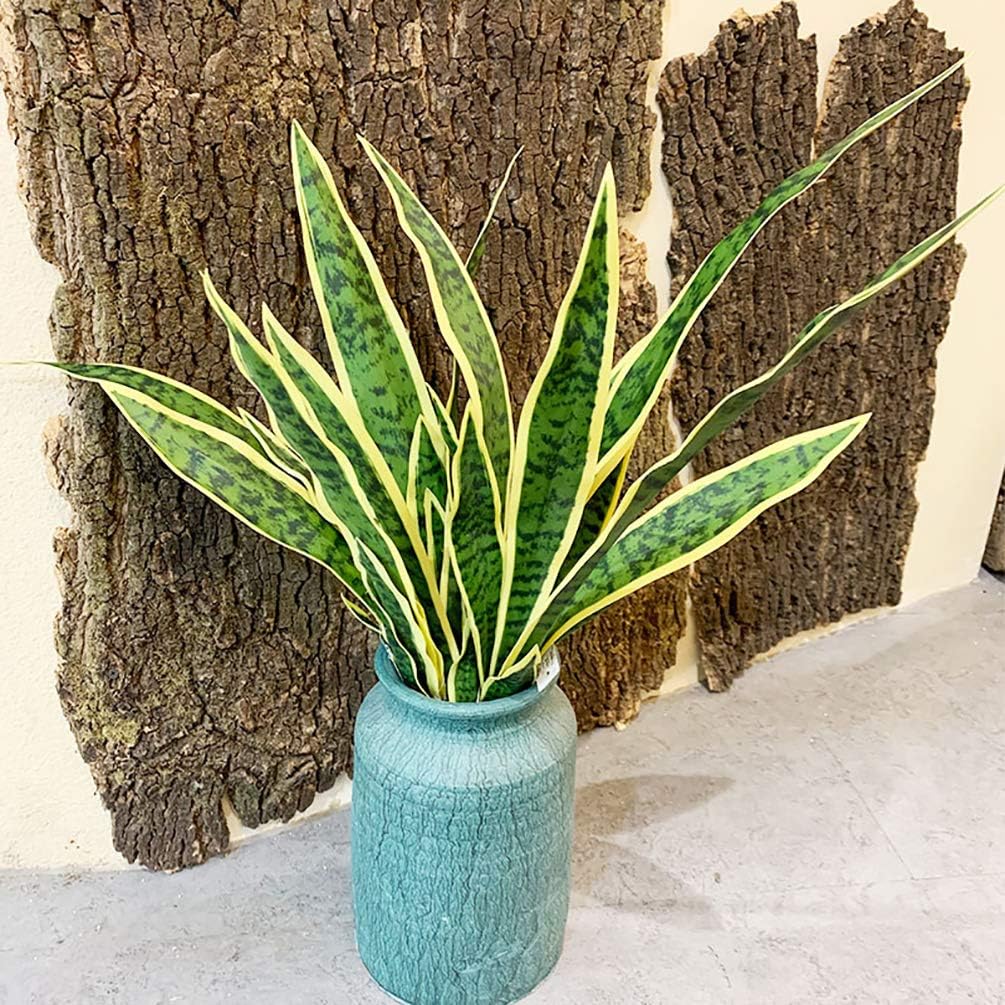 人工スネークフェイサビリア植物、屋内屋外ホームガーデンオフィ - Home Office Word のレビューと価格
