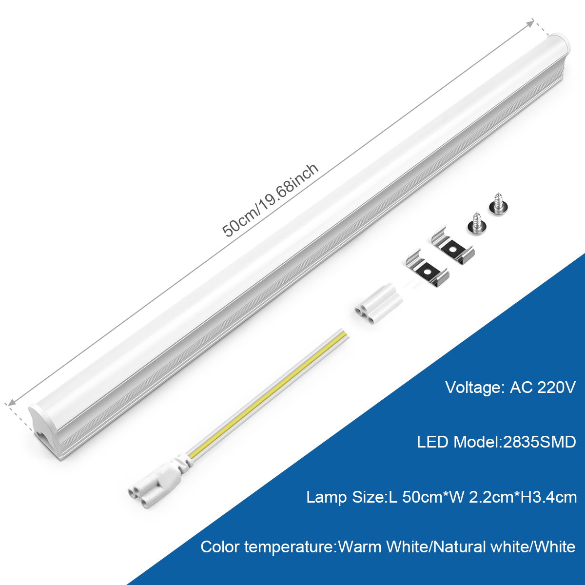 15W T5 LEDチューブライト 50cm、エネルギー節約 - Home Office Hours のレビューと価格