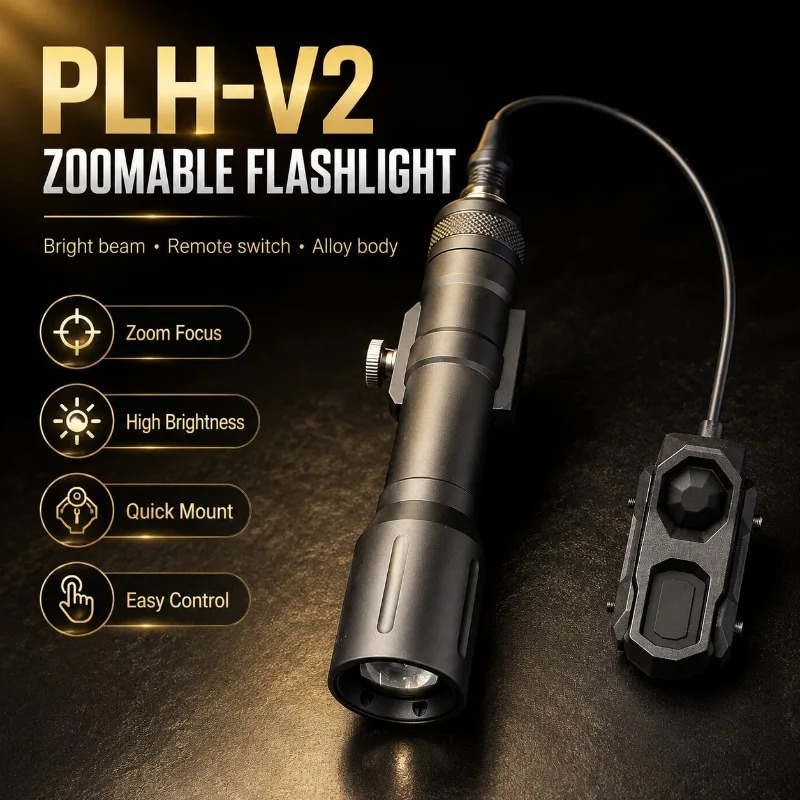 頑丈なPLH‑V2レールマウントトーチライト、リモート操作ケ - Zoom Lighting Kit のレビューと価格