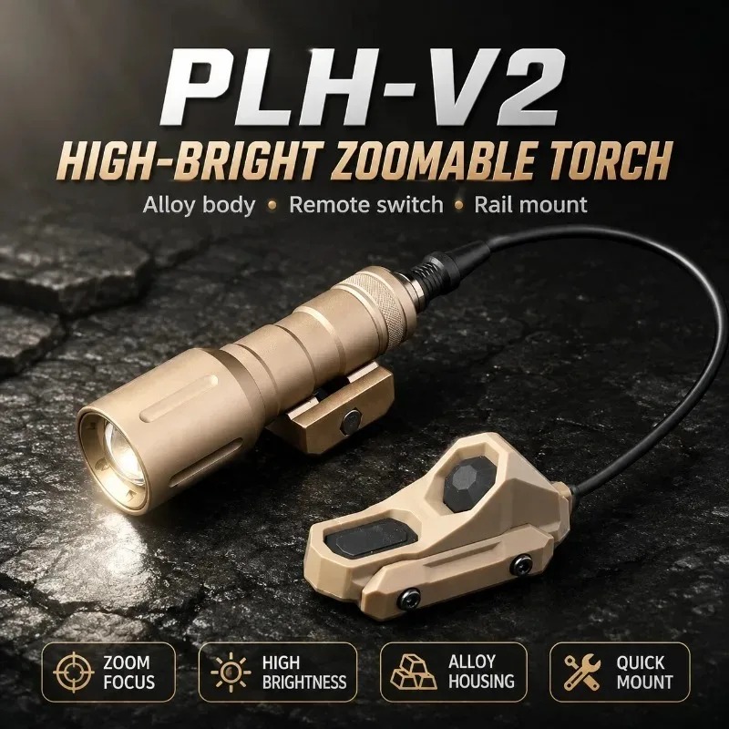 頑丈なPLH‑V2レールマウントトーチライト、リモート操作ケ - Zoom Lighting Kit のレビューと価格