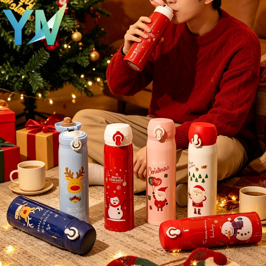 1-5個入り 500ml クリスマス断熱マグ ステンレス製フ - Home Office Hours のレビューと価格