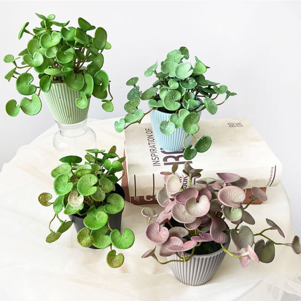 柔らかい接着剤人工植物,エヴァ,緑の多肉植物の葉,壁掛け,家 - Home Office Word のレビューと価格