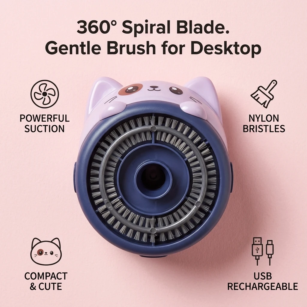 デスクトップ掃除機 ミニコードレス USB充電式 かわいい漫 - Home Office Hours のレビューと価格