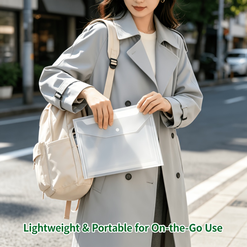 43枚入りA5 PPスナップ式ドキュメントポーチ、領収書・ビ - Home Office Travel Document のレビューと価格