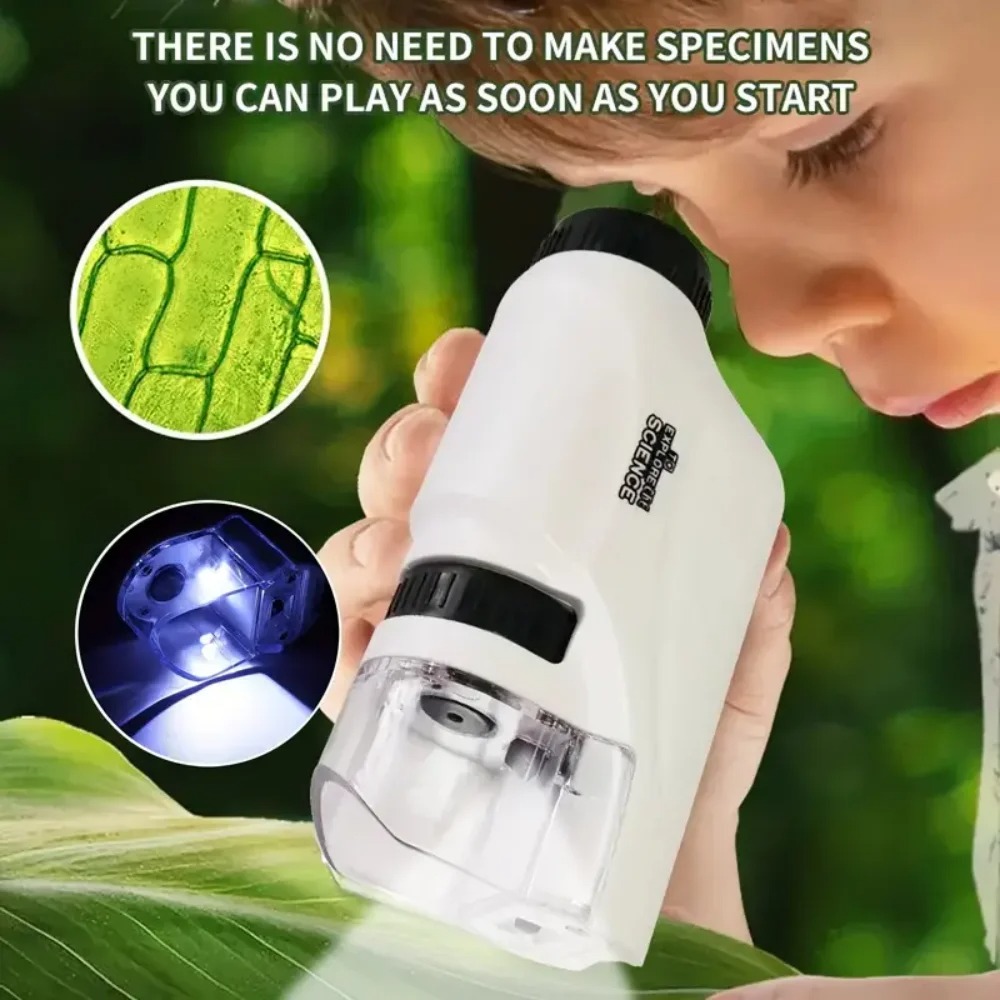 ミニポケットラボ ハンドヘルドポータブル顕微鏡キット 60- - Zoom Lighting Kit のレビューと価格