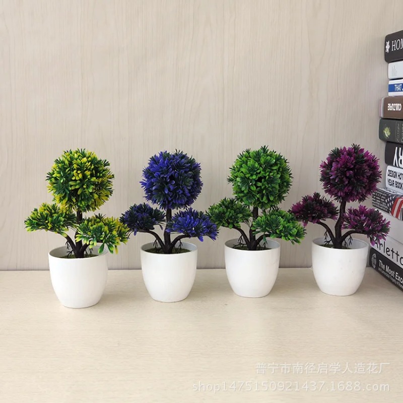 人工小型樹木鉢植え植物、偽物の盆栽、テーブル装飾用植物、家庭 - Home Office Word のレビューと価格