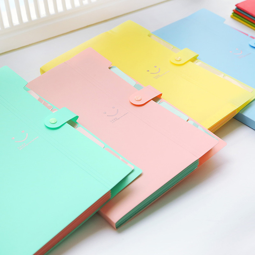 5ポケットA4プラスチック製拡張ファイルフォルダー、スナップ - Home Office Travel Document のレビューと価格