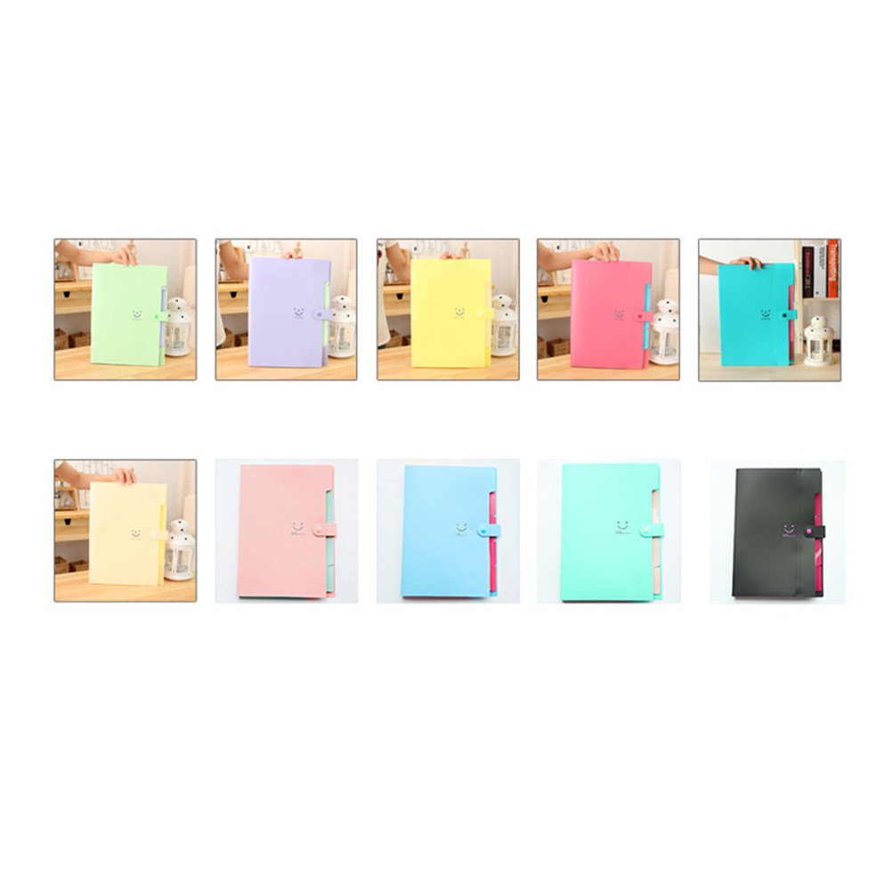 5ポケットA4プラスチック製拡張ファイルフォルダー、スナップ - Home Office Travel Document のレビューと価格