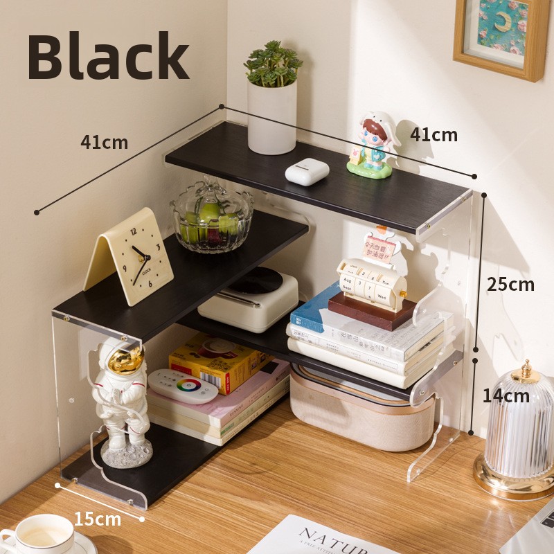 耐久性のある無垢材の本棚コーナーシェルフ学生用デスク収納ラッ - Home Office Shed のレビューと価格