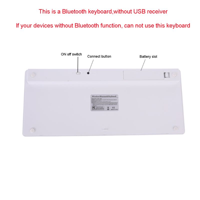 Bluetoothワイヤレスキーボード,78キー,タイ語,英 - English Home Office のレビューと価格