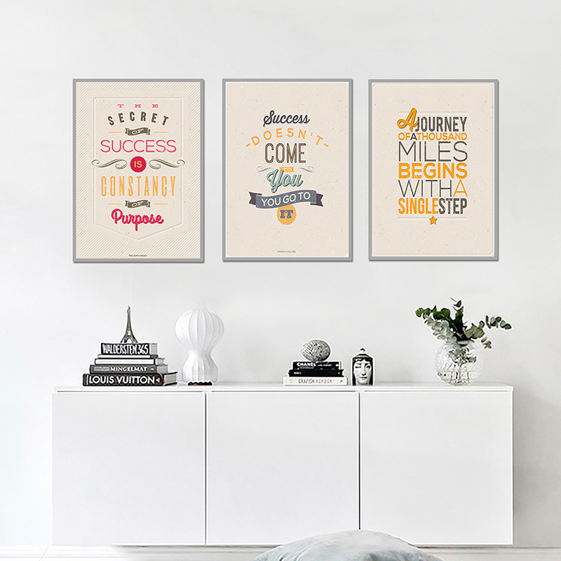 黒の壁の芸術、装飾的な絵画、インスピレーションを与える引用、 - English Home Office のレビューと価格