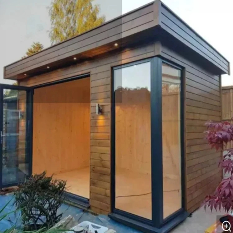 木製のファッショナブルなプレハブ住宅、すぐに使える家屋、庭用 - Home Office Shed のレビューと価格